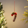 Candy Cane - Handcrafted Stuffed Christmas Ornament