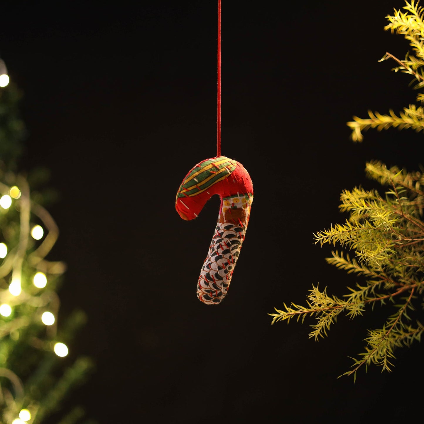 Candy Cane - Handcrafted Stuffed Christmas Ornament