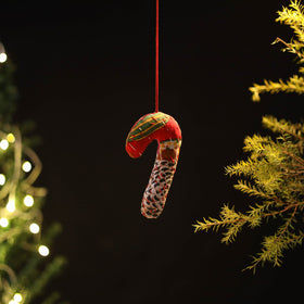 Candy Cane - Handcrafted Stuffed Christmas Ornament