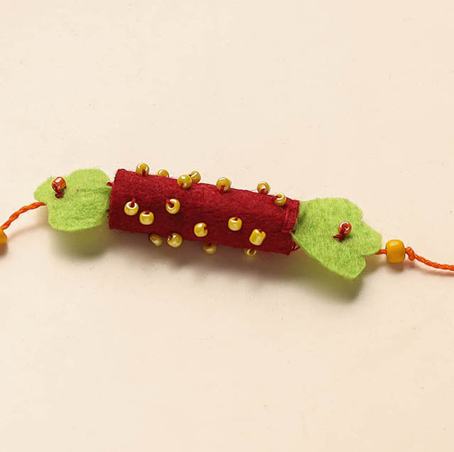 Candy - Handmade Bead & Felt Work Kids Rakhi