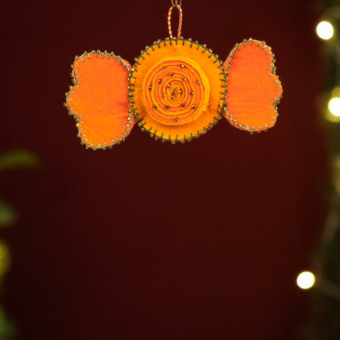  Buy Bird - Handmade Felt & Beadwork Christmas Ornament 