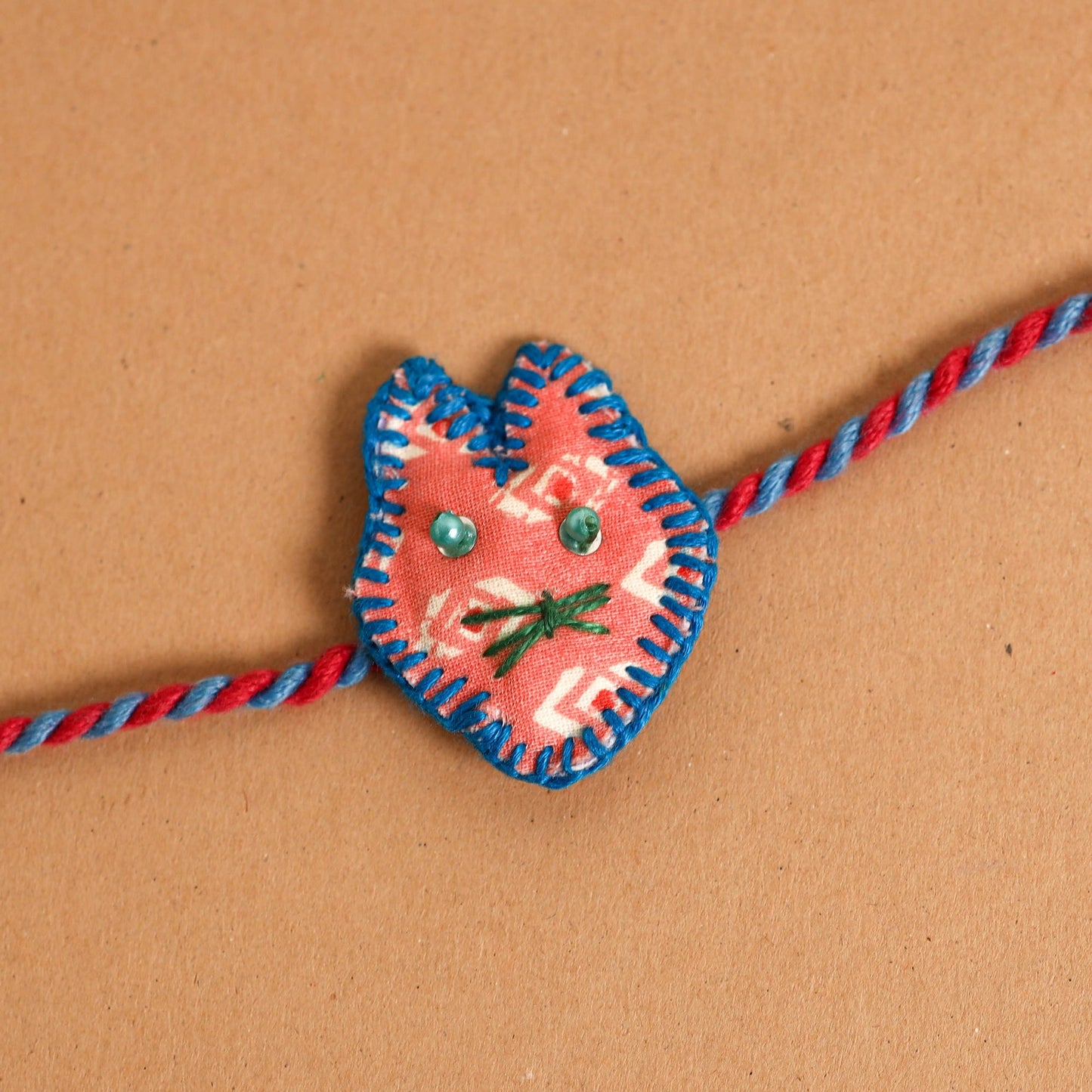  Cat - Handmade Threadwork Kids Rakhi 