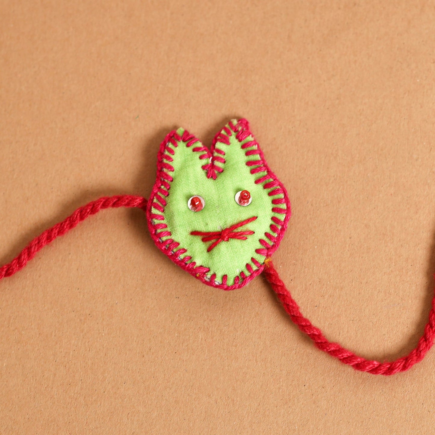  Cat - Handmade Threadwork Kids Rakhi 