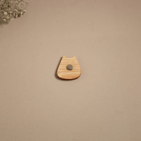 Cat - kerala mural handpainted bamboo fridge magnet 06