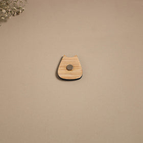 Cat - kerala mural handpainted bamboo fridge magnet 15