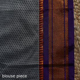 Silk cotton khun saree with ilkal pallu chikki paras border