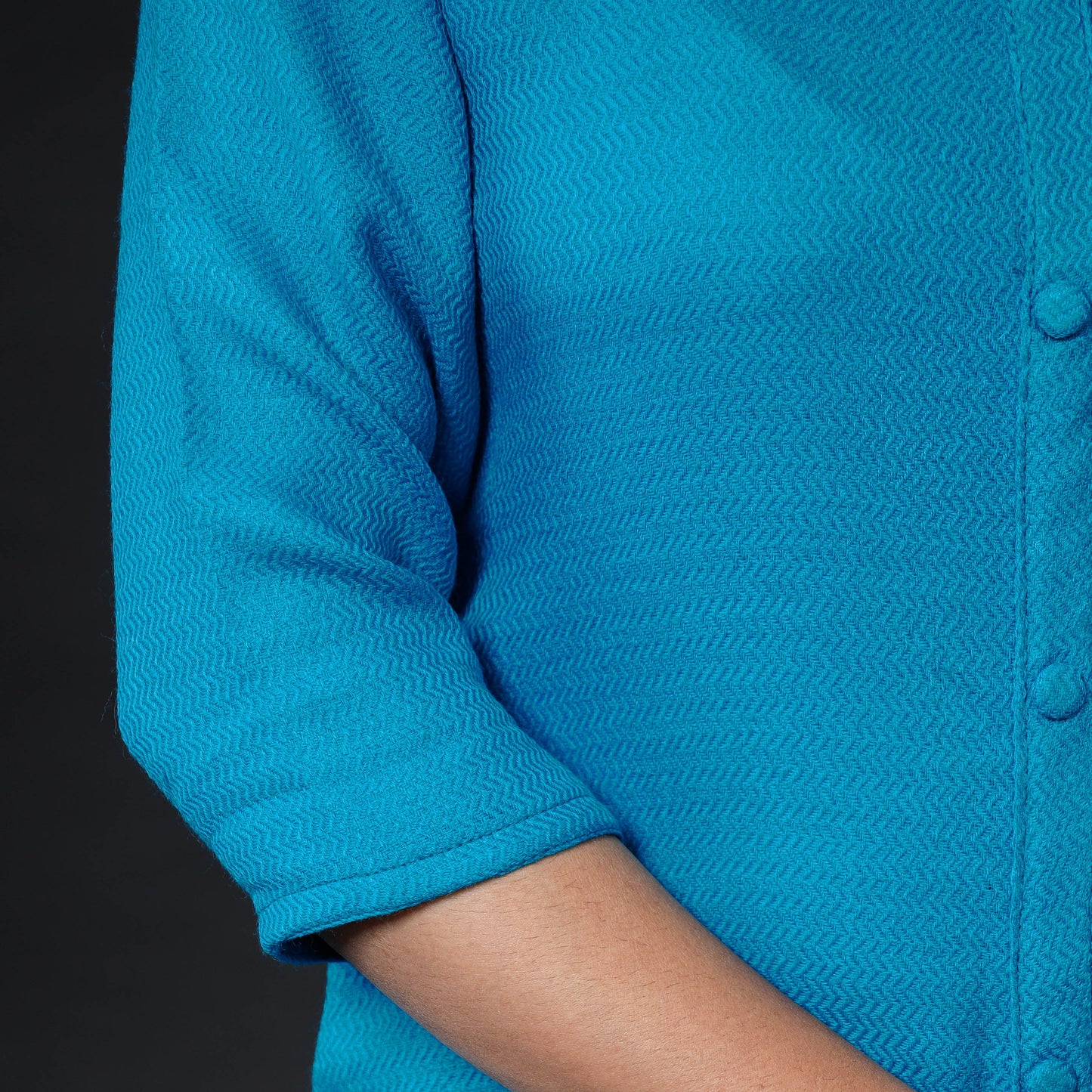  Kumaun Handwoven Straight Merino Woolen Kurta for Women