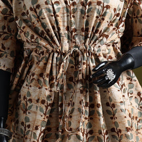 Hand batik cotton short kaftan 17 - handcrafted