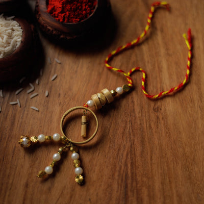  Handmade Bamboo Craft Beadwork Lumba Rakhi by Baansuli 18 