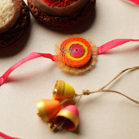  Handmade Paper Quilling Rakhi & Lumba Set 54 