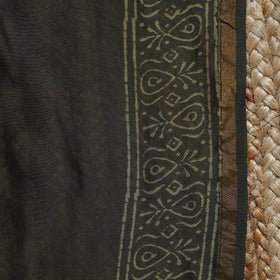 Chanderi silk hand block batik print saree 73 - handcrafted