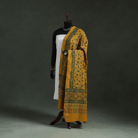 Chanderi silk kutch hand block print natural dyed handloom