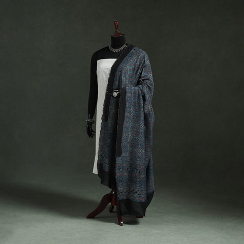 Chanderi silk kutch hand block print natural dyed handloom