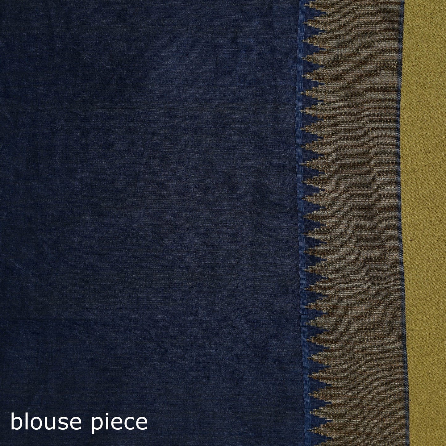 Chanderi silk nui shibori tie-dye saree with ghicha border