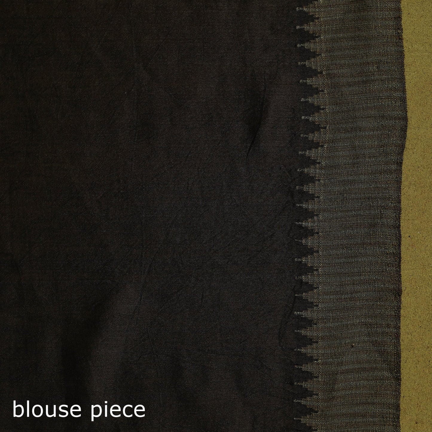 Chanderi silk nui shibori tie-dye saree with ghicha border