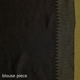 Chanderi silk nui shibori tie-dye saree with ghicha border