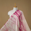 Chanderi silk tie-dye shibori fabric 01 - handcrafted