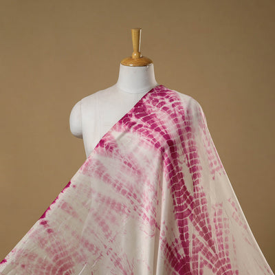 Chanderi silk tie-dye shibori fabric 01 - handcrafted