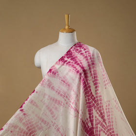 Chanderi silk tie-dye shibori fabric 01 - handcrafted