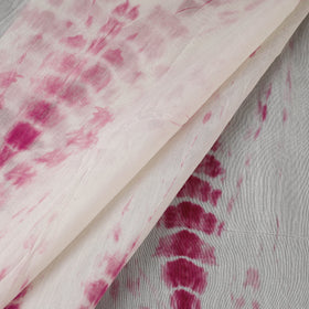 Chanderi silk tie-dye shibori fabric 01 - handcrafted