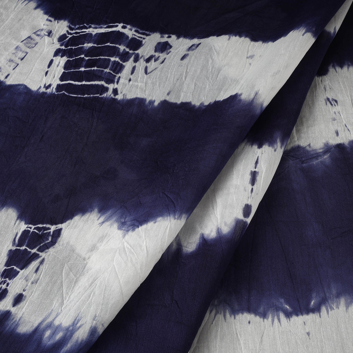 Chanderi silk tie-dye shibori fabric 05 - handcrafted