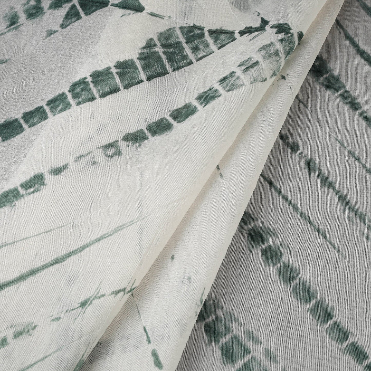 Chanderi silk tie-dye shibori fabric 09 - handcrafted