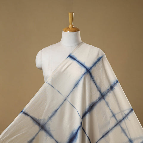 Chanderi silk tie-dye shibori fabric 10 - handcrafted