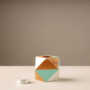  Channapatna Handmade Wooden Candle Stand Online in India  