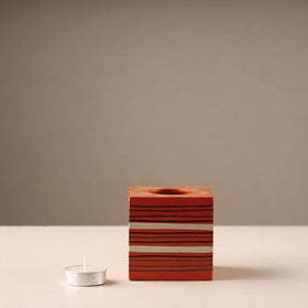  Cylinder - Traditional Channapatna Handmade Wooden Tealight Candle Holder Online in India  