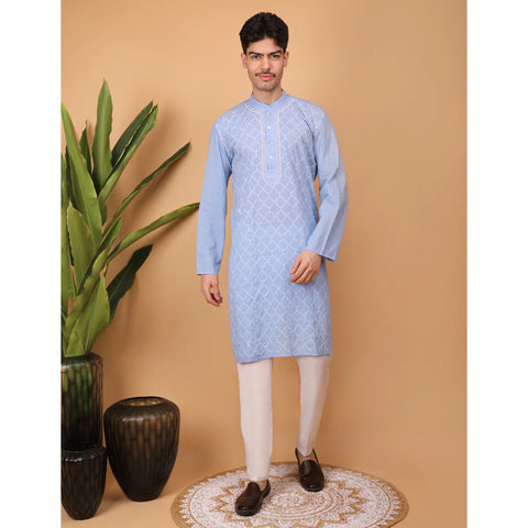 chikankari kurta with trouser's