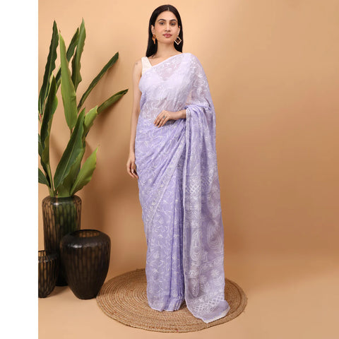 chikankari saree