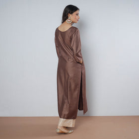 Buy iTokri Casuals - Tussar Silk Long Kurta for Women