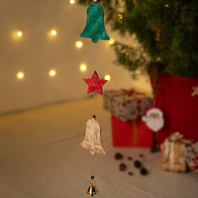 Christmas decor bamboo carol hanging (115 cm) - handcrafted