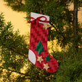 Christmas decor bamboo stocking hanging - handcrafted