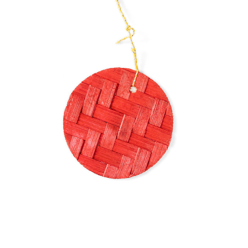 Christmas decor bamboo sun & the moon hanging (set of 5)