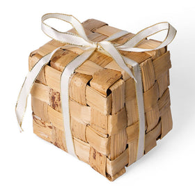 Christmas decor banana bark gift boxes (set of 4)