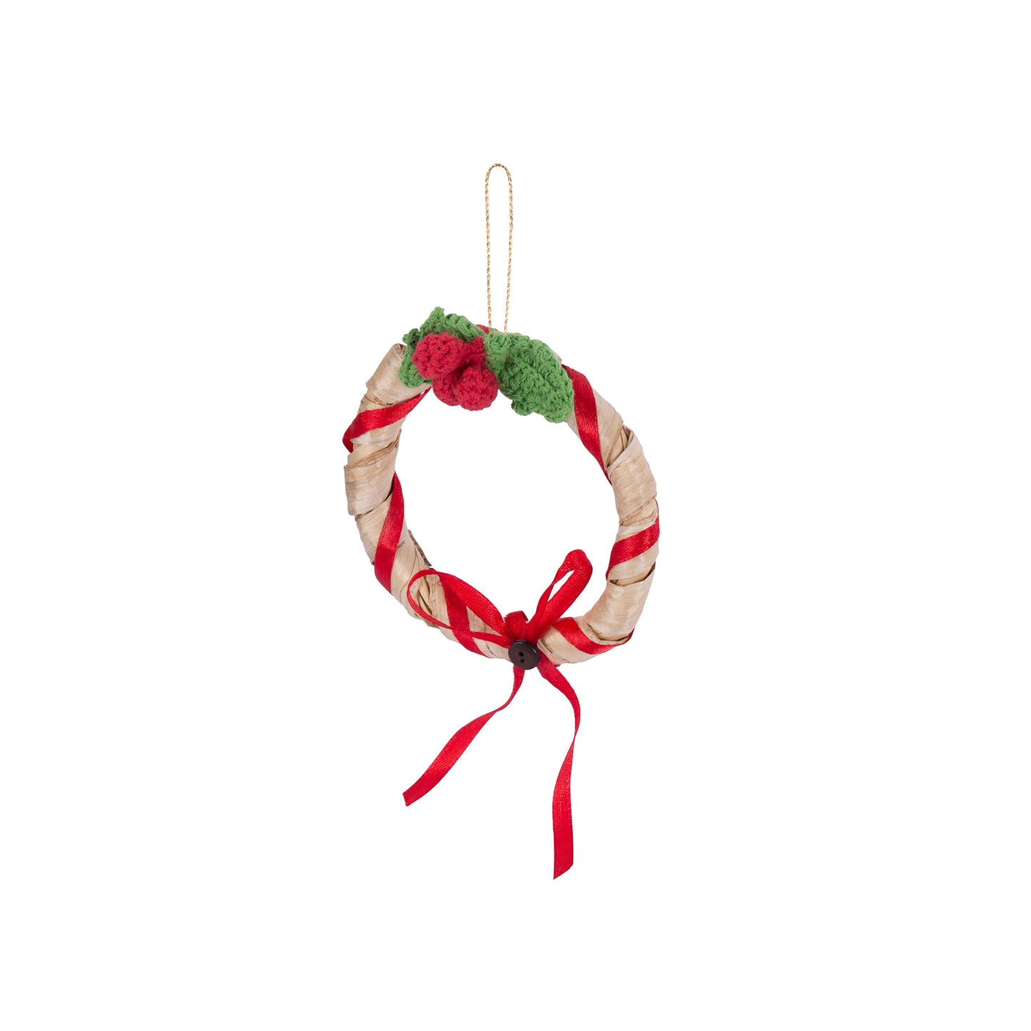 Christmas decor banana berry bow accent wreath hanging