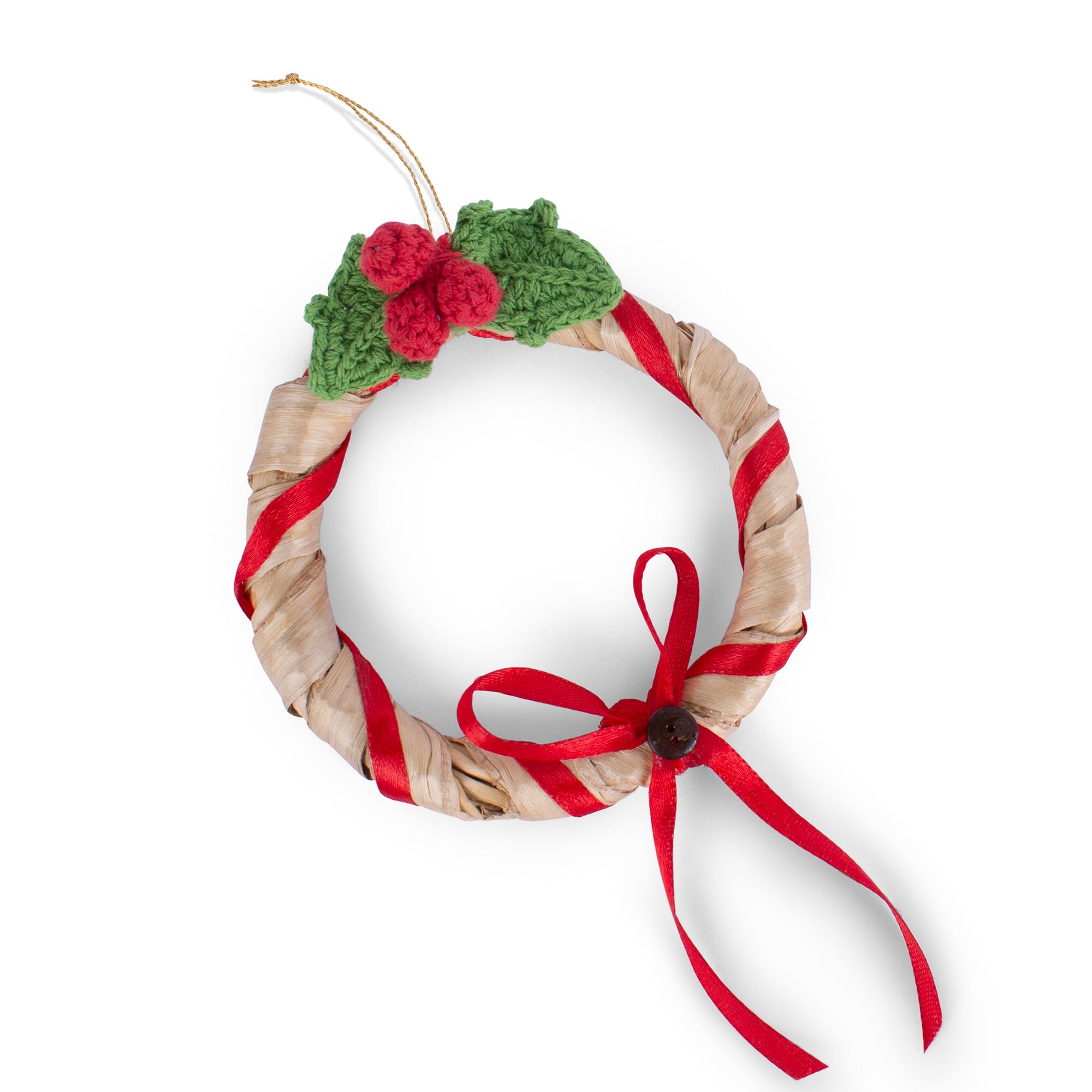 Christmas decor banana berry bow accent wreath hanging