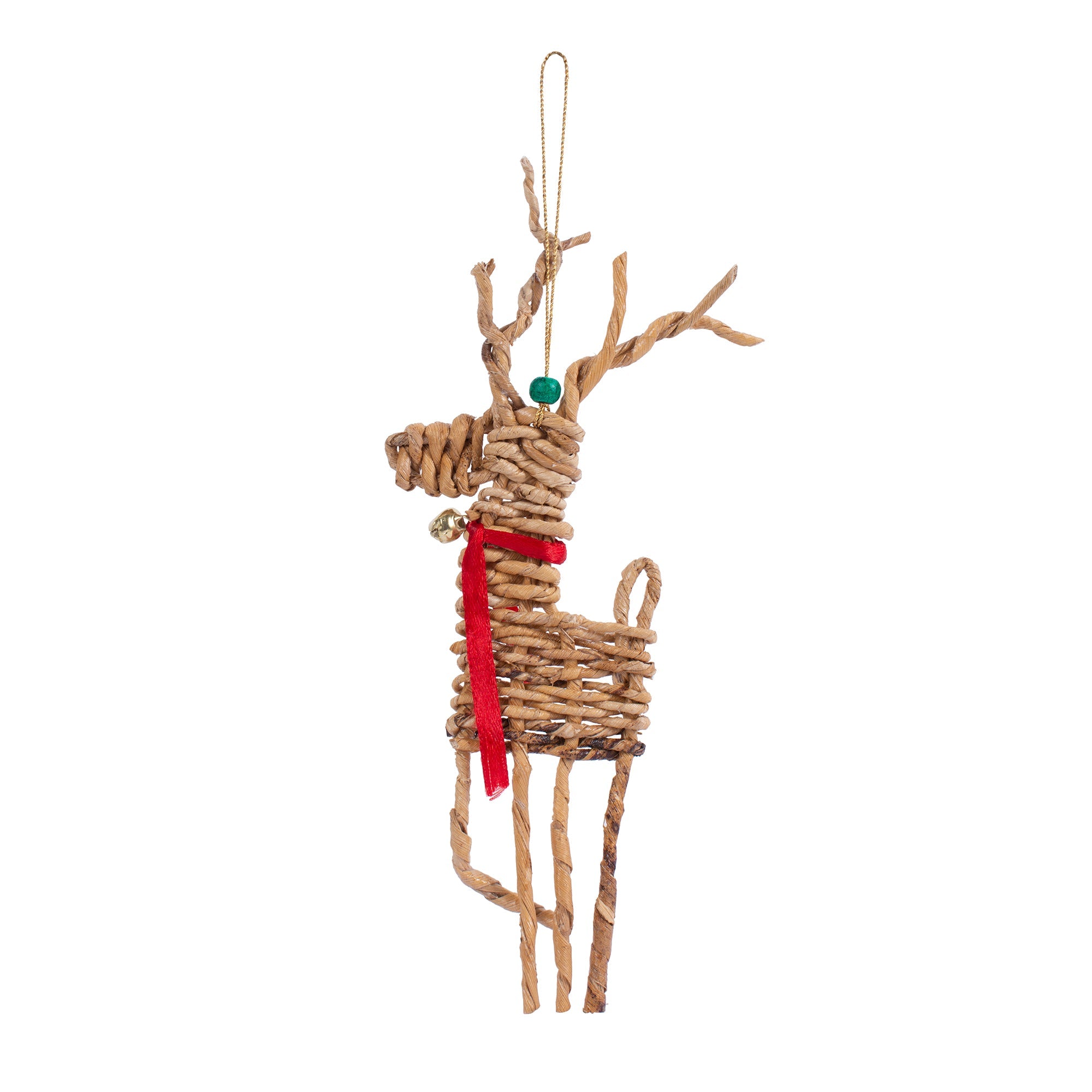 Christmas decor banana rope reindeer woven hanging (set