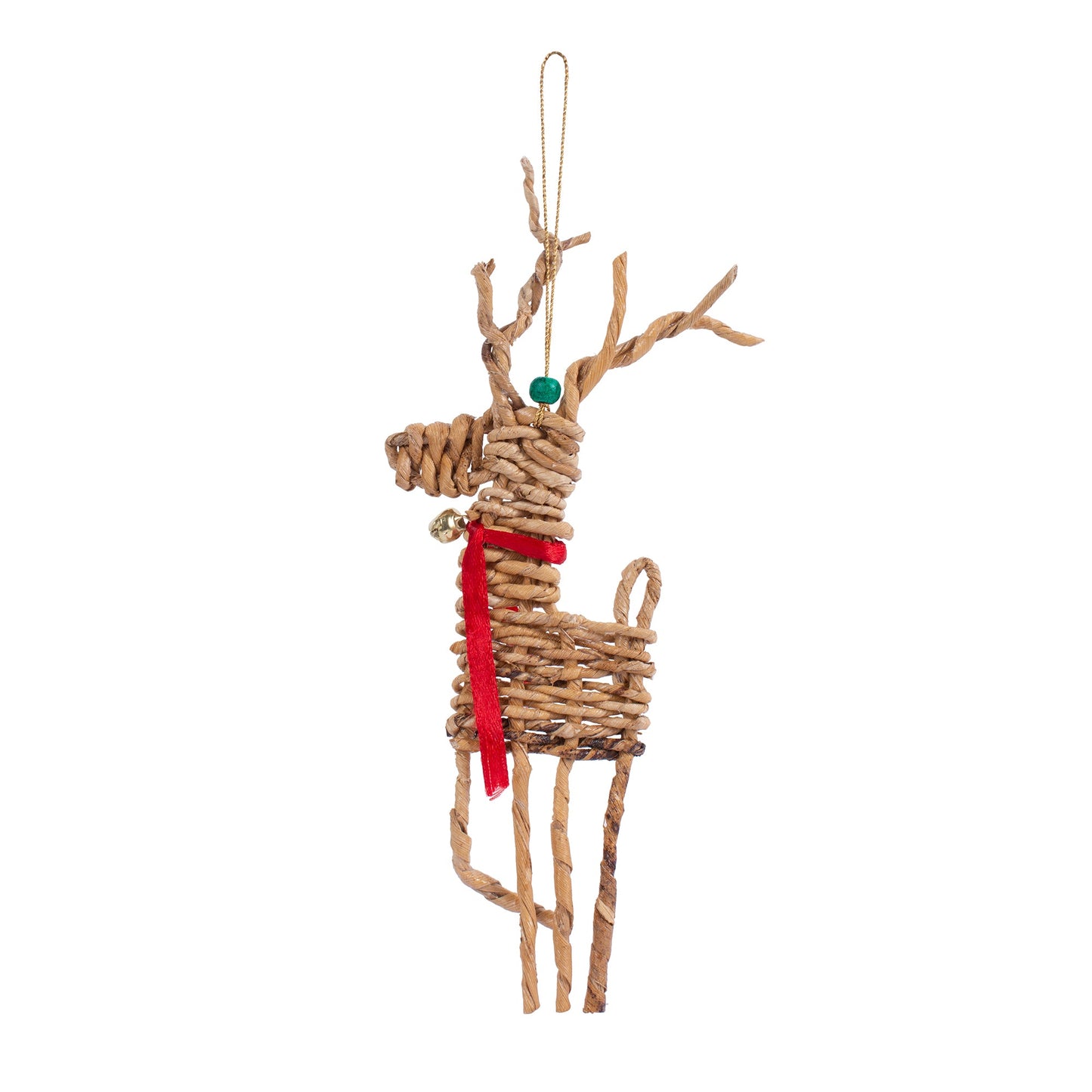 Christmas decor banana rope reindeer woven hanging (set