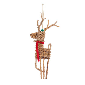 Christmas decor banana rope reindeer woven hanging (set
