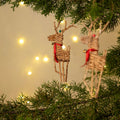 Christmas decor banana rope reindeer woven hanging (set
