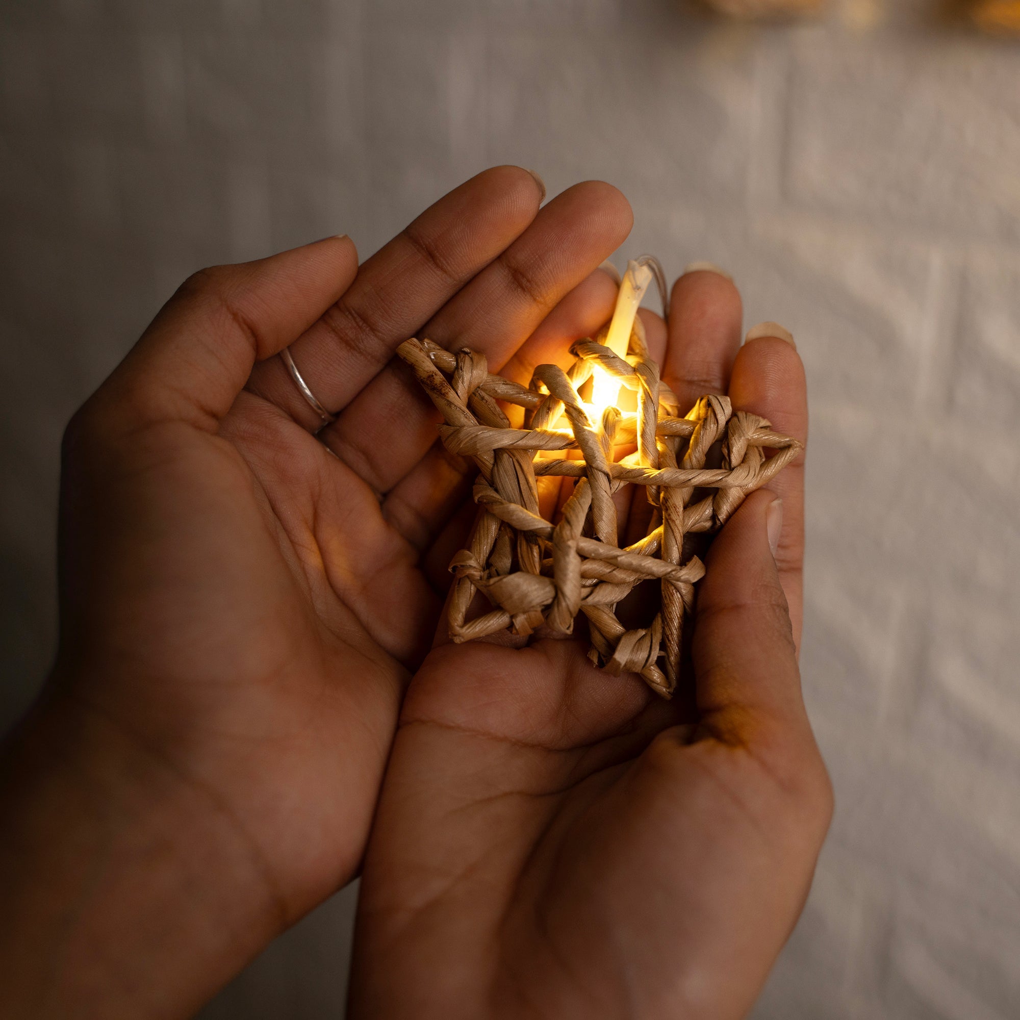 Christmas decor banana rope star fairy light (3 mtr)