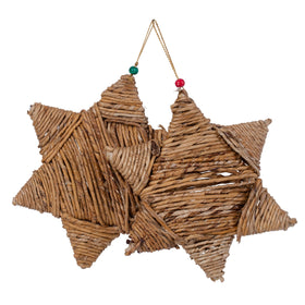Christmas decor banana rope stary hanging (set of 2)