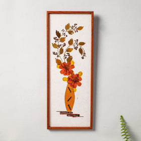  Classic Natural Flower Art Work Wall Hanging Wooden Frame 