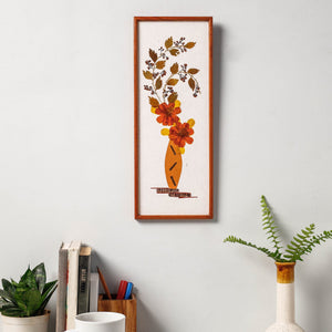  Classic Natural Flower Art Work Wall Hanging Wooden Frame 