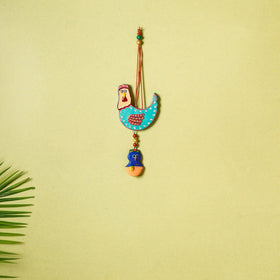  Bishnupur Handpainted Terracotta Wall Hanging 