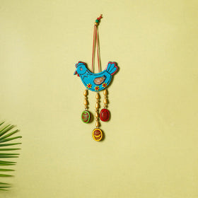  Bishnupur Handpainted Terracotta Wall Hanging 