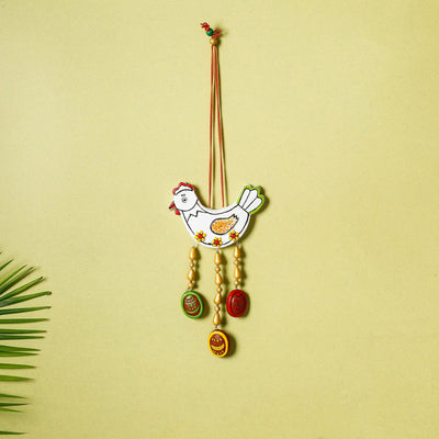  Bishnupur Handpainted Terracotta Wall Hanging 