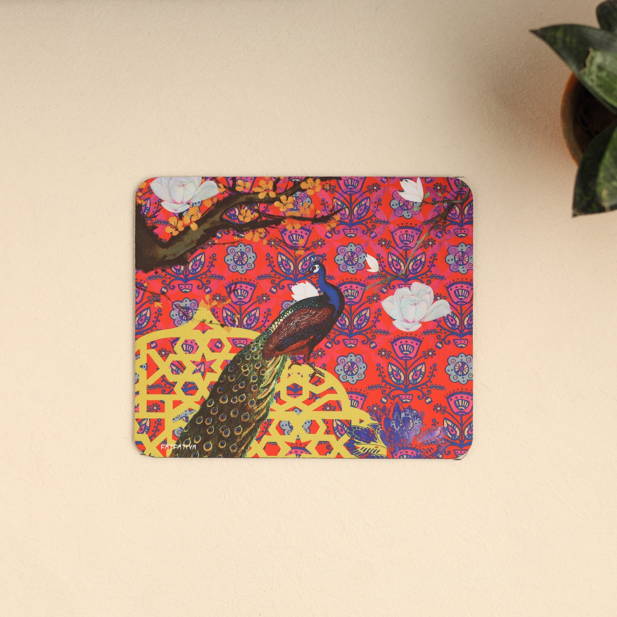 Colorful Peacock Cute Mouse Pad